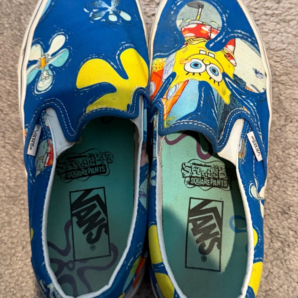 Vans Blue SpongeBob Sneakers
